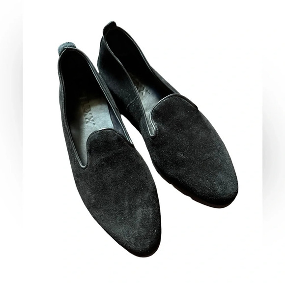 Flexx black suede comfortable shoes US 7 - Picture 3 of 4